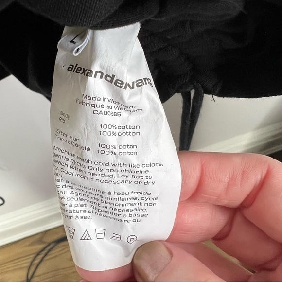 T by Alexander Wang Black Sleeveless Jersey T-shirt Dress size L - Picture 6 of 6